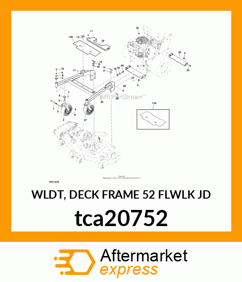 WLDT, DECK FRAME 52 FLWLK JD tca20752