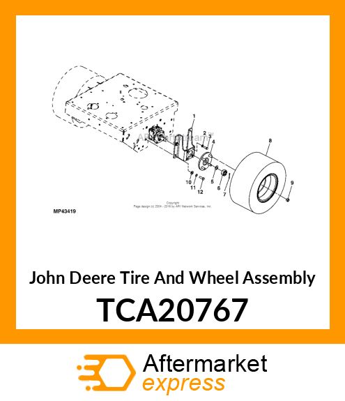 ASSY, WHEELamp;TIRE 16X7.5 TCA20767