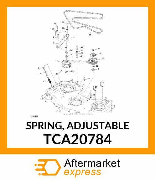 SPRING, ADJUSTABLE TCA20784