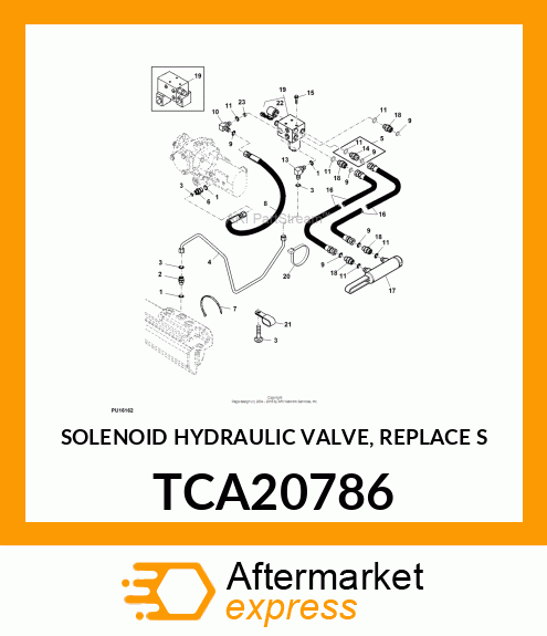 SOLENOID HYDRAULIC VALVE, REPLACE S TCA20786