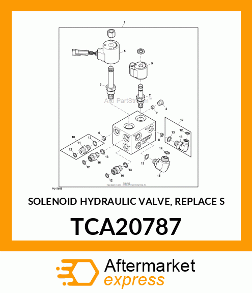 SOLENOID HYDRAULIC VALVE, REPLACE S TCA20787