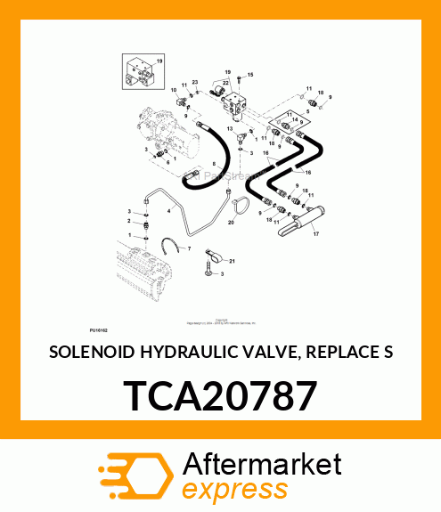 SOLENOID HYDRAULIC VALVE, REPLACE S TCA20787