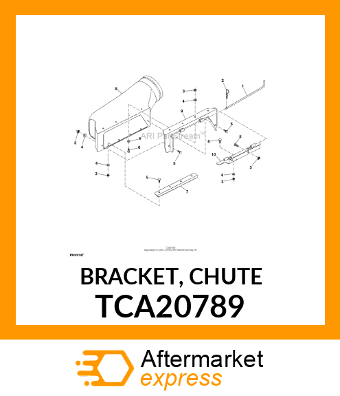 BRACKET, CHUTE TCA20789