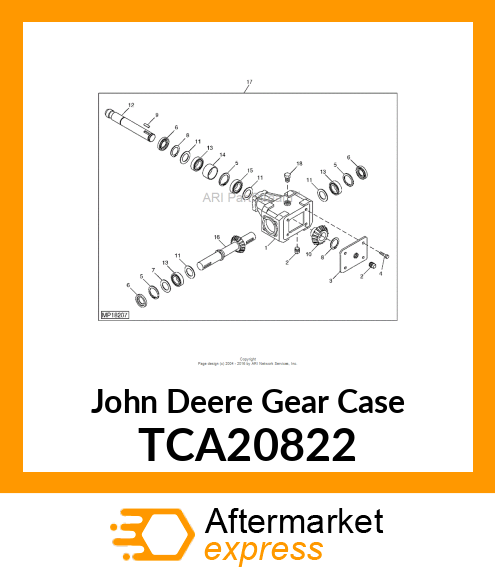 GEARBOX, TRACTOR MOUNTED AERATOR TCA20822