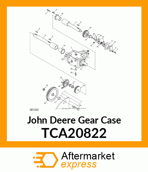 GEARBOX, TRACTOR MOUNTED AERATOR TCA20822