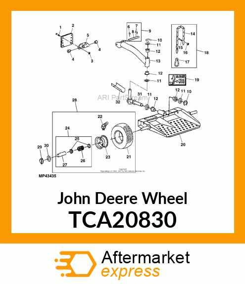 WHEEL,ASSY 9X3.50 TCA20830