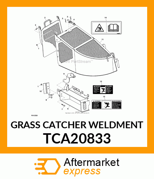 GRASS CATCHER WELDMENT TCA20833