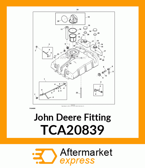 FITTING, BULKHEAD 3/4" SS TCA20839