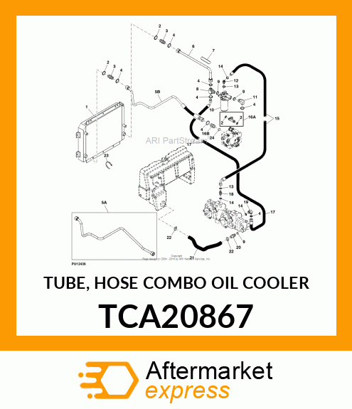 TUBE, HOSE COMBO OIL COOLER TCA20867