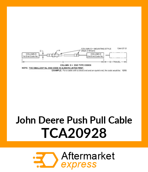 CABLE, REAR PARK TCA20928