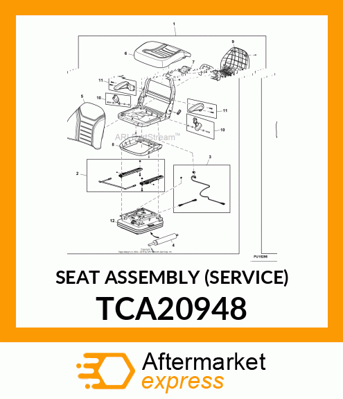 SEAT ASSEMBLY (SERVICE) TCA20948