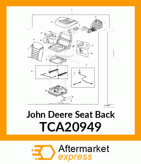 KIT, SEAT SHROUD TCA20949