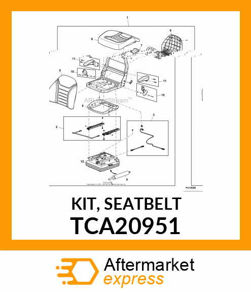 KIT, SEATBELT TCA20951