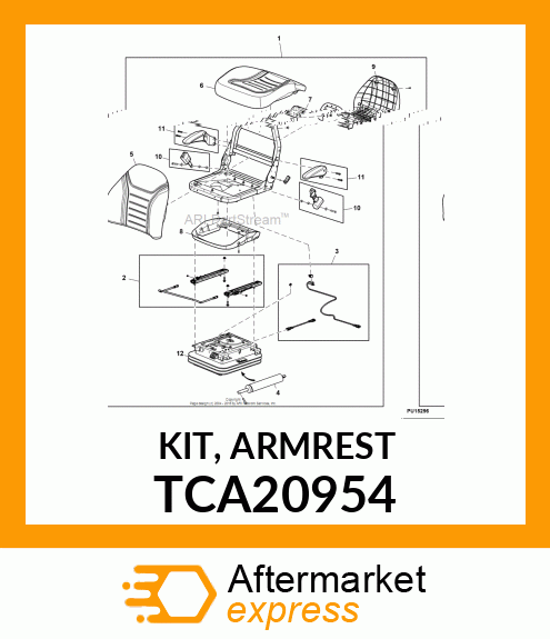 KIT, ARMREST TCA20954