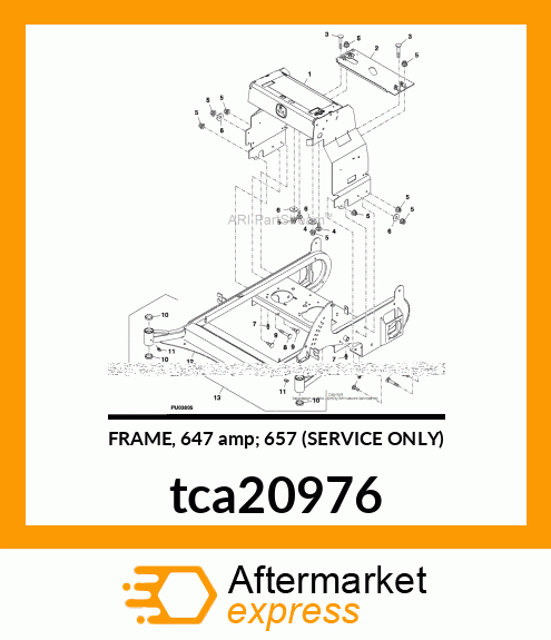 FRAME, 647 amp; 657 (SERVICE ONLY) tca20976