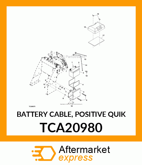 BATTERY CABLE, POSITIVE QUIK TCA20980