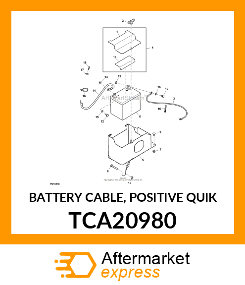 BATTERY CABLE, POSITIVE QUIK TCA20980