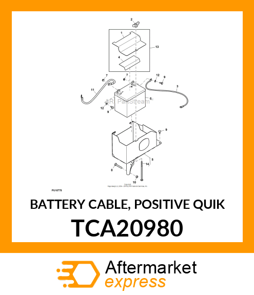 BATTERY CABLE, POSITIVE QUIK TCA20980