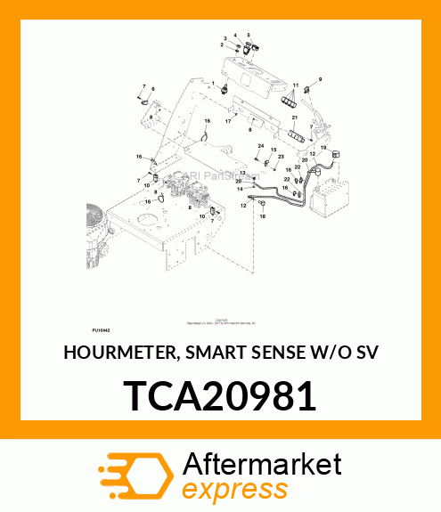 HOURMETER, SMART SENSE W/O SV TCA20981