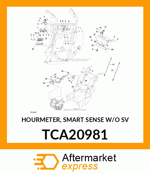 HOURMETER, SMART SENSE W/O SV TCA20981