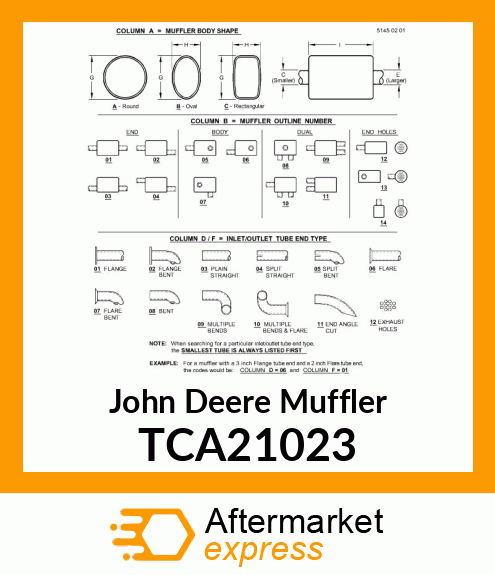MUFFLER, KOHLER TCA21023