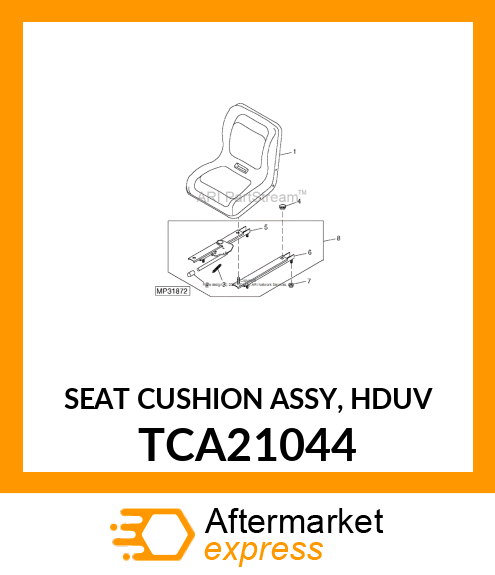 SEAT CUSHION ASSY, HDUV TCA21044