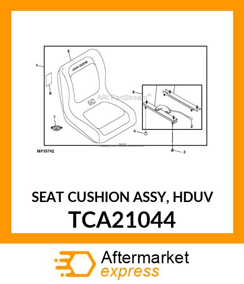 SEAT CUSHION ASSY, HDUV TCA21044