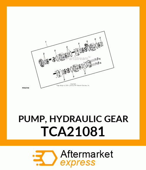 PUMP, HYDRAULIC GEAR TCA21081