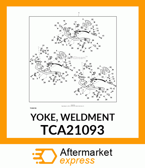 YOKE, WELDMENT TCA21093