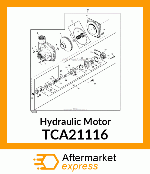 MOTOR, HYD FOR HD SPRAYER PUMP TCA21116