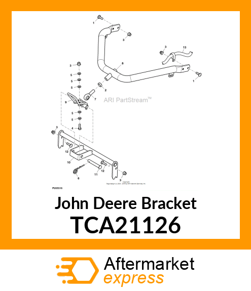 BRACKET (GRASSCATCHER, PLATED) TCA21126