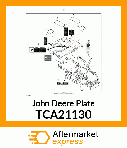 PLATE, PANEL ASSY TCA21130