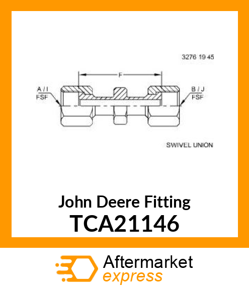 FITTING, SWIVEL UNION TCA21146