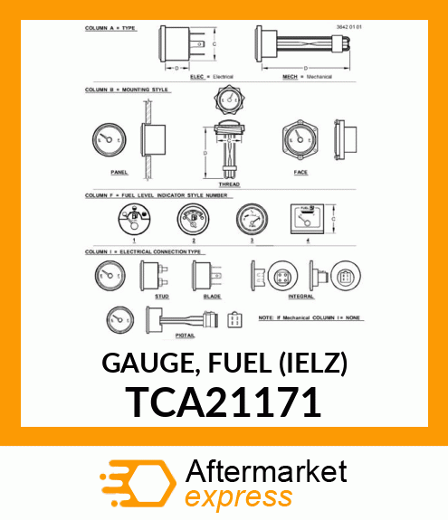 GAUGE, FUEL (IELZ) TCA21171