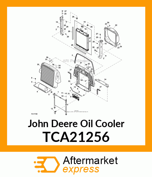 OIL COOLER TRIM TCA21256