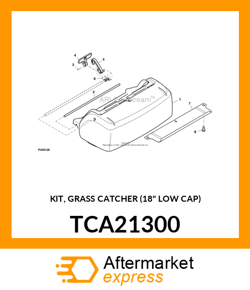 KIT, GRASS CATCHER (18" LOW CAP) TCA21300