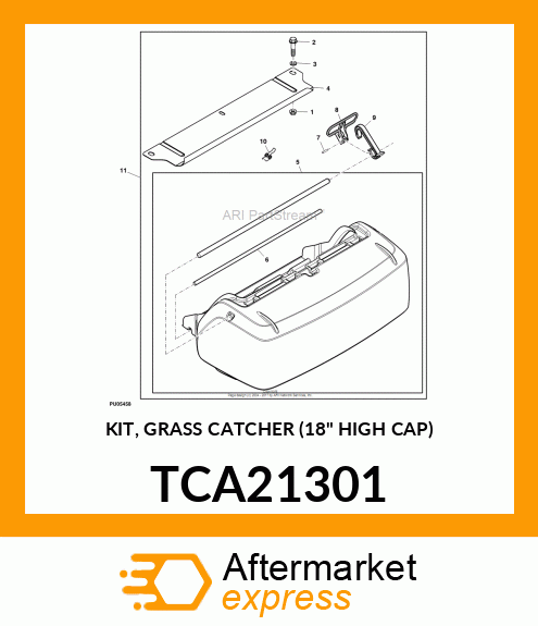 KIT, GRASS CATCHER (18" HIGH CAP) TCA21301