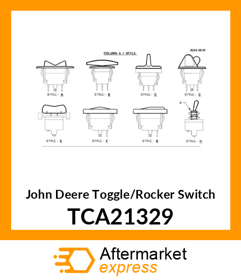 SWITCH, ROCKER, SPDT, ILLUMINATED TCA21329