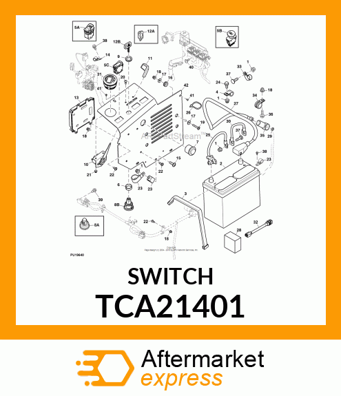 SWITCH, PTO, ROCKER, SPDT TCA21401