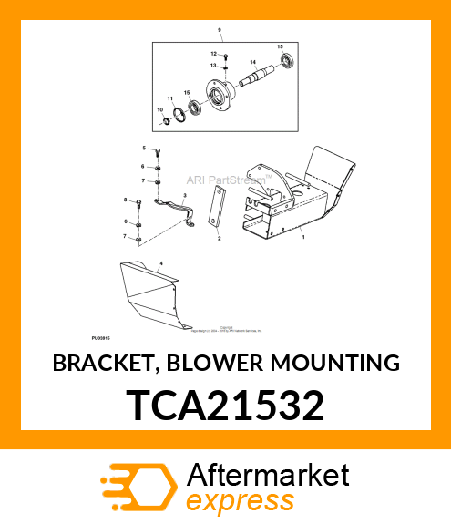 BRACKET, BLOWER MOUNTING TCA21532