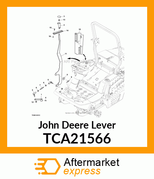 LEVER, 4WD LOCK WELDMENT TCA21566