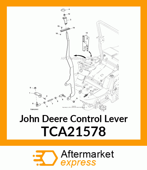 LEVER, 4WD LOCK WELDMENT TCA21578