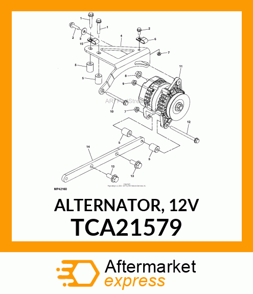 ALTERNATOR, 12V TCA21579