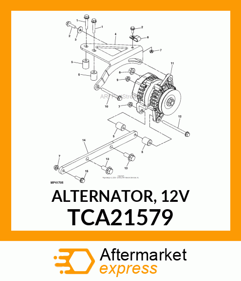 ALTERNATOR, 12V TCA21579