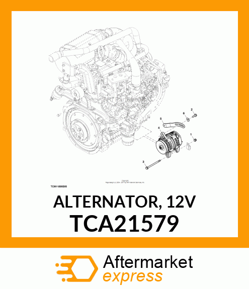 ALTERNATOR, 12V TCA21579