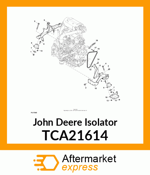 ISOLATOR, ENGINE (T3 amp; T4) TCA21614