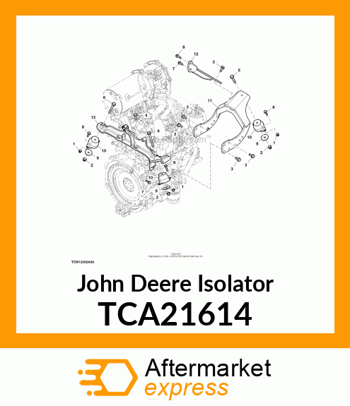 ISOLATOR, ENGINE (T3 amp; T4) TCA21614