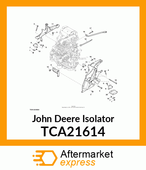 ISOLATOR, ENGINE (T3 amp; T4) TCA21614