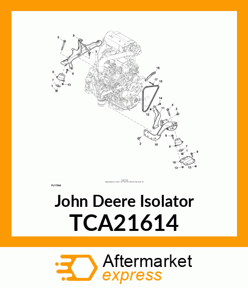 ISOLATOR, ENGINE (T3 amp; T4) TCA21614