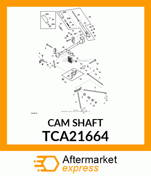 ASSEMBLY, RTN SHAFT HAND BRAKE, WEL TCA21664